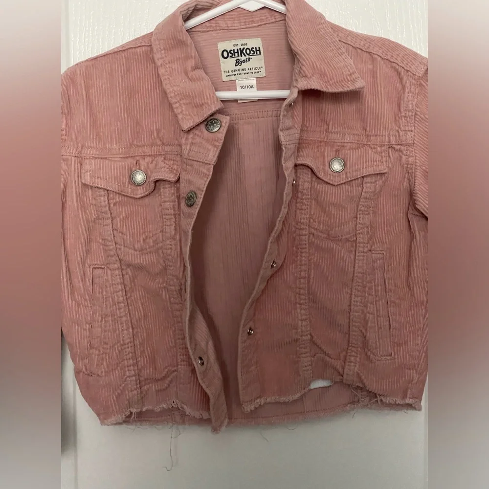 Osh Kosh B’Gosh Girls Corderoy Crop Jacket Size 10 - Picture 4 of 4